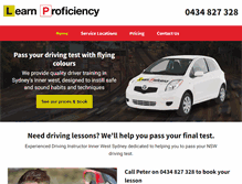 Tablet Screenshot of learnproficiency.com